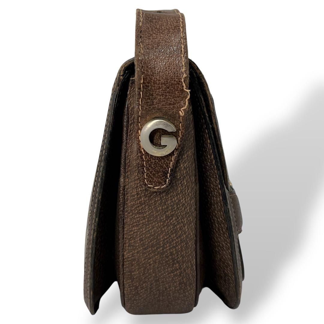 オールドグッチ ショルダーバッグ GGスプリーム Gロゴ ベージュ PVC