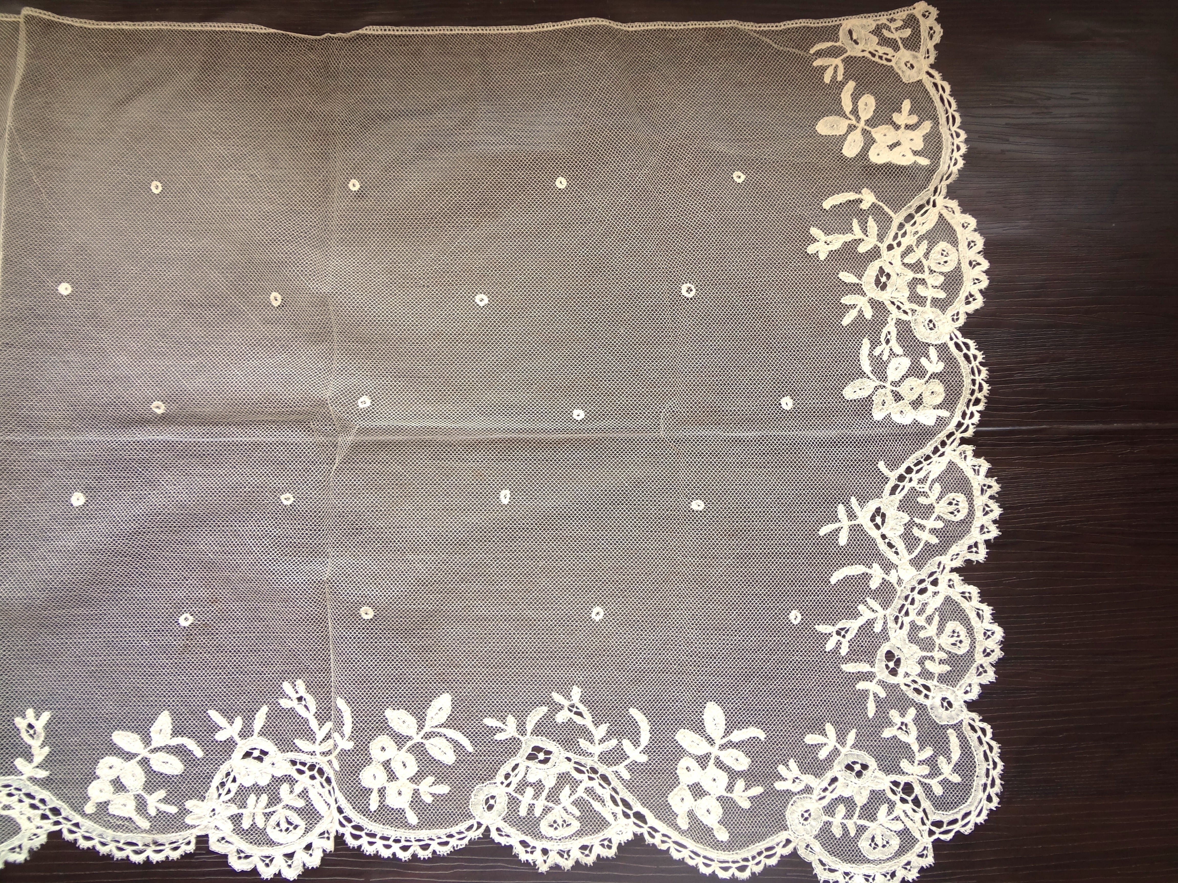 フランス アンティークチュールレース 大判 | grenierplus