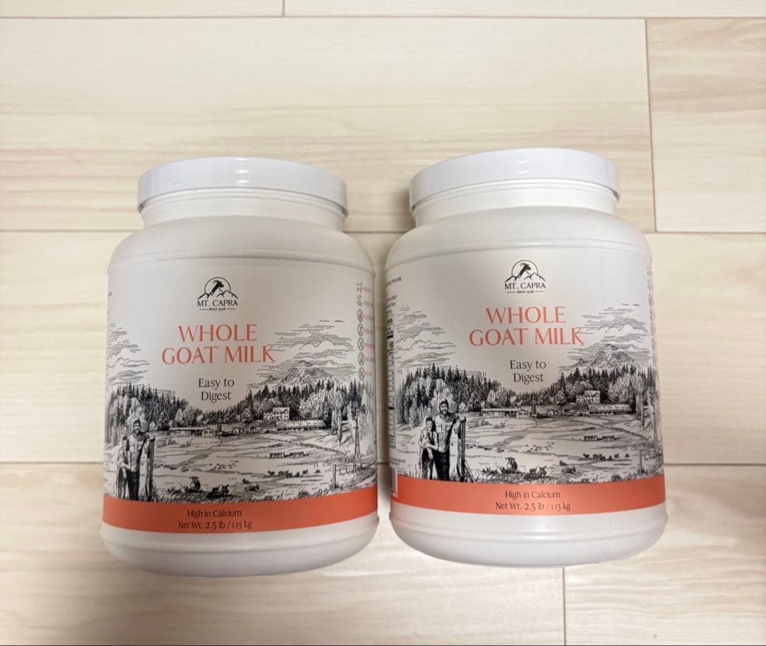 新品 MT. CAPRA グラスフェッド ヤギ粉ミルク 1.13kg2本セット Amazon.com : Mt. Capra Whole Goat Milk | Powder from Non-GMO