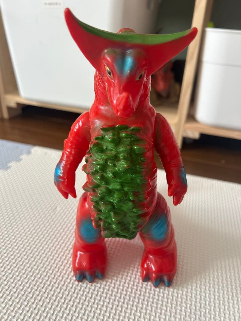 【週末セール】ウルトラ怪獣 ブルマァク ゴモラ 1991 レトロ ソフビ/ブルマァク BULLMARK/ウルトラマン/ゴモラ/レトロカラー｜墓場