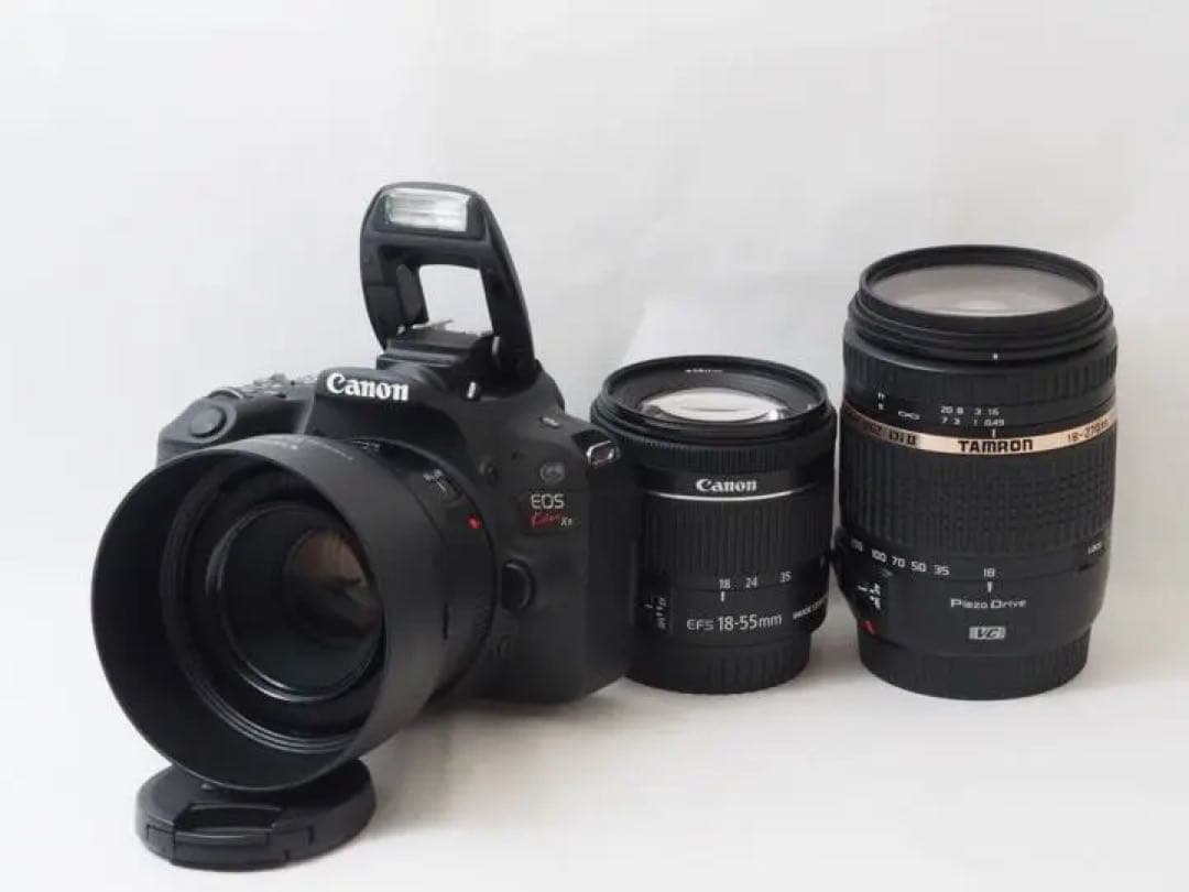【美品】スマホへ転送可能❤️神コスパ キャノンKissX9 トリプルレンズセット Canon Kiss X3 スマホ転送 フルHD動画 ライブビュー撮影 卒業 - メルカリ